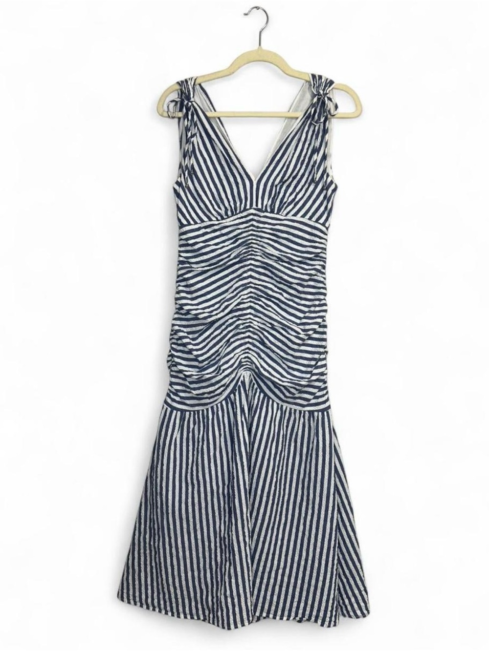 Veronica Beard 'Perrin' Striped Seersucker Maxi Dress - Picture 6 of 8